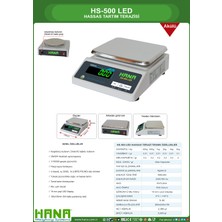 Hana HS-500 LED 3kg / 0,01GR Yüksek Hassasiyetli  Elektronik Terazi