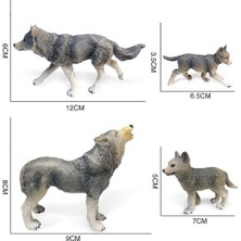 Lovoski Gerçekçi Vahşi Yaşam Sibirya Kurt Hayvan Model Oyuncak Rakamlar Çocuklar Eğitim (Yurt Dışından)