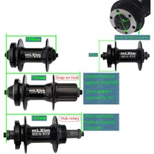 Homyl Bisiklet Disk Fren Hubs Ön Arka Rulmanlar Hub Seti W / Lever 32H Kaset Hubs  (Yurt Dışından)