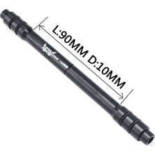 Homyl Bisiklet 12MM Ila 9 Thru Aks Hızlı Yayın Hub Dönüşüm Şiş Adaptörü Siyah (Yurt Dışından)