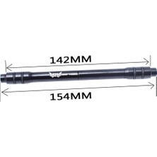 Homyl Bisiklet 12MM Ila 9 Thru Aks Hızlı Yayın Hub Dönüşüm Şiş Adaptörü Siyah (Yurt Dışından)