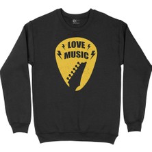 Cix Love Music Siyah Sweatshirt