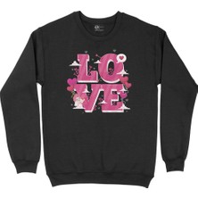 Cix Aşk Meleği Siyah Sweatshirt