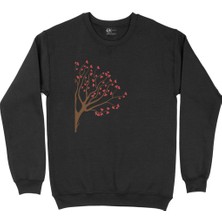 Cix Aşk Ağacı Siyah Sweatshirt
