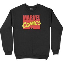 Cix Marvel Comics Siyah Sweatshirt