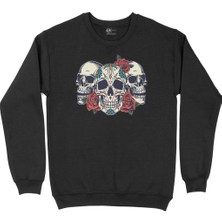 Cix Kuru Kafalar Siyah Sweatshirt