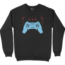Cix Turkuaz Joystick Siyah Sweatshirt