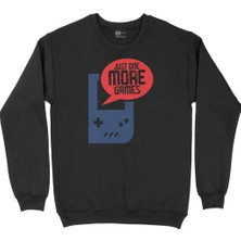 Cix Mavi Just One More Game Siyah Sweatshirt