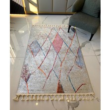 Halımax Dara Kaymaz Tabanlı Örgü Saçaklı Pamuk Kilim 203