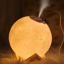 Blesiya 3D Ay Işık Gece Lambası Nemlendirici Dokunmatik Lamba USB Hava Aroma Difüzör 13 cm (Yurt Dışından)