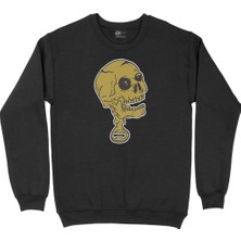 Cix Sarı Kuru Kafa Siyah Sweatshirt