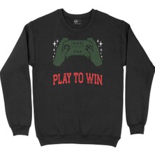 Cix Kırmızı Play To Win  Siyah Sweatshirt