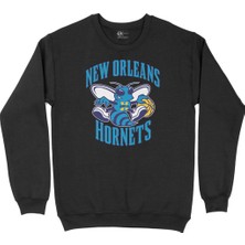 Cix New Orleans Hornets Siyah Sweatshirt