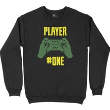 Cix Pembe Player One  Siyah Sweatshirt