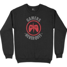 Cix Yeşil They Respawn Siyah Sweatshirt