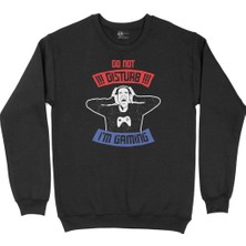 Cix Mavi Do Not Distrub Siyah Sweatshirt
