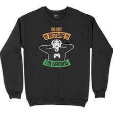 Cix Mor Do Not Distrub Siyah Sweatshirt