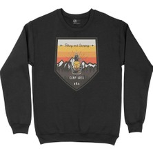 Cix Güllü Siyah Sweatshirt