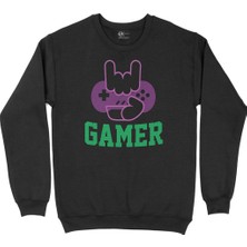 Cix Gamer Hand Siyah Sweatshirt
