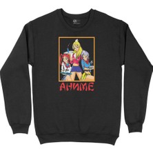 Cix Anime Girls Siyah Sweatshirt