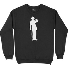 Cix Charlie Chaplin Gölge Siyah Sweatshirt