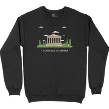 Cix Atina Akropolis Siyah Sweatshirt