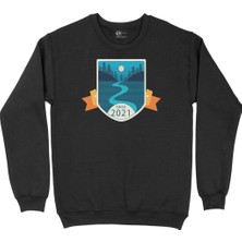 Cix Camping Since 2021 Siyah Sweatshirt