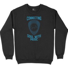 Cix Connecting Soul With Music Siyah Sweatshirt
