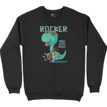 Cix Boom Box Robotlu Siyah Sweatshirt