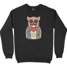 Cix Hippi Kedi Siyah Sweatshirt