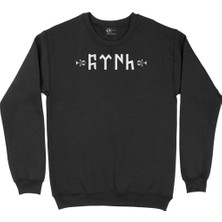 Cix Beyaz Tilkili Siyah Sweatshirt