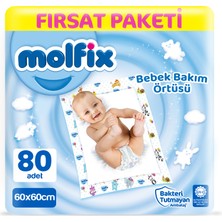 Molfix Bebek Bakım Örtüsü Fırsat Paketi 80 adet