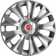 Hmnl Fiat Punto 15'' Inç Gri Jant Kapağı 4 Adet Çelik Jant Görünümlü
