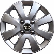 Hmnl  Kia Rio 15'' Inç Gri 4'lü Set Jant Kapağı Çelik Jant Görünümlü