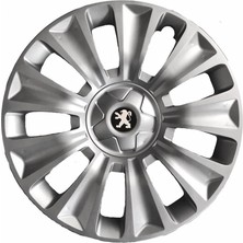 HMNL Peugeot 206 15'' Inç Gri 4lü Set Jant Kapağı Çelik Jant Görünümlü