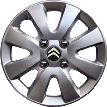 Hmnl Citroen C1 14'' Inç Gri 4'lü Set Jant Kapağı Çelik Jant Görünümlü