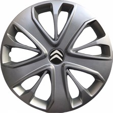 Hmnl  Citroen C8 15'' Inç Gri 4'lü Set Jant Kapağı Çelik Jant Görünümlü
