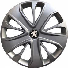 Hmnl  Peugeot 306 15'' Inç Gri 4'lü Set Jant Kapağı Çelik Jant Görünümlü