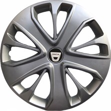 Hmnl  Dacia Duster 15'' Inç Gri 4'lü Set Jant Kapağı Çelik Görünümlü