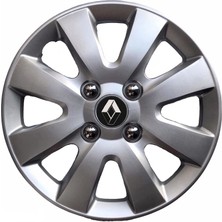 Hmnl  Renault Twingo 14'' Inç Gri 4'lü Set Jant Kapağı