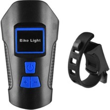 Blesiya Bisiklet Far LED Şarj Edilebilir Bisiklet Işık / Boynuz Sıradan Edition Mavi (Yurt Dışından)