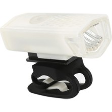 Blesiya Su Geçirmez Bisiklet Ön Arka Işık Bisiklet Gidon USB Lamba Torch Beyaz (Yurt Dışından)