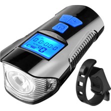 Blesiya Bisiklet Far LED Şarj Edilebilir Bisiklet Işık / Boynuz Deluxe Edition Mavi (Yurt Dışından)