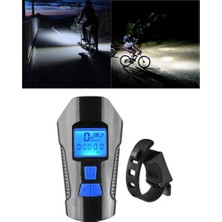 Blesiya Bisiklet Far LED Şarj Edilebilir Bisiklet Işık / Boynuz Deluxe Edition Mavi (Yurt Dışından)