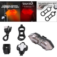 Blesiya Bisiklet Kuyruk Işık Şarj Edilebilir USB LED Arka Lamba ve Dönüş Sinyali Uyarı Işıkları (Yurt Dışından)
