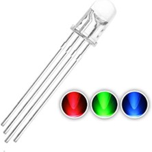 Alkatronik 5mm Rgb LED Ortak Anot 4 Pin Multicolor Diyot Işık Lamba Light