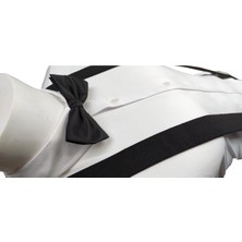 Elegante Cravatte Siyah Renk Pantolon Askısı ve Papyon Seti
