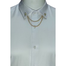 Elegante Cravatte Zincirli Gömlek Yaka Iğnesi