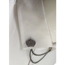 Elegante Cravatte Taç Figürlü Gömlek Yaka Iğnesi