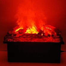 Sanat Şömine - 3D Elektrikli Şömine 60 cm - Siyah